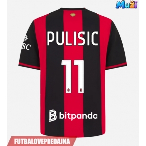 Lacne Muži Futbalové dres AC Milan Christian Pulisic #11 2026-27 Krátky Rukáv - Domáci